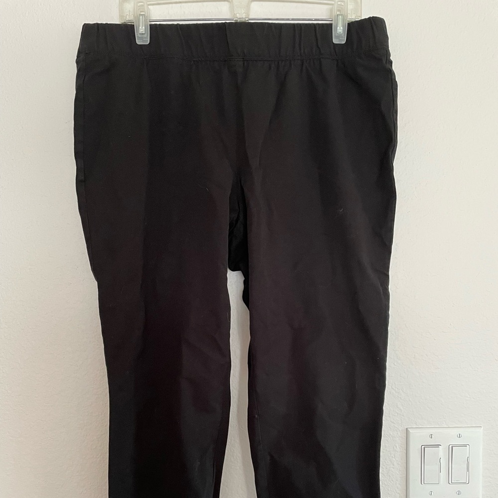 Talbot size 16 black cotton/rayon/spandex jeans